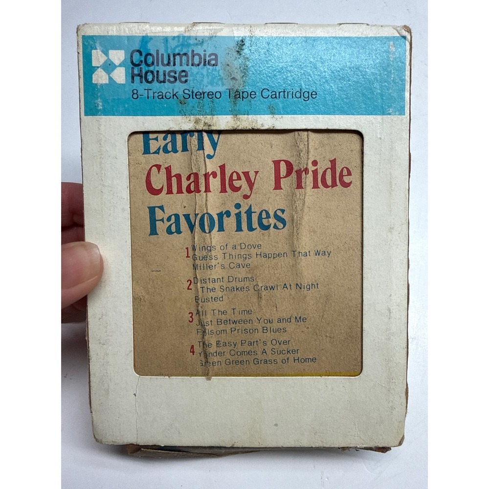 Vintage Early Charley Pride Favorites 8 Track Tape Columbia House Country Music